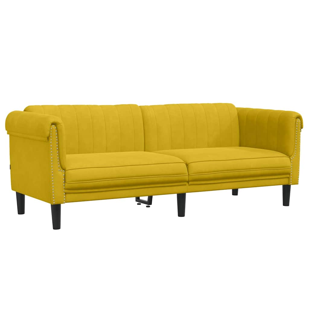 Ensemble de canapés 2 pcs jaune velours - XIOS
