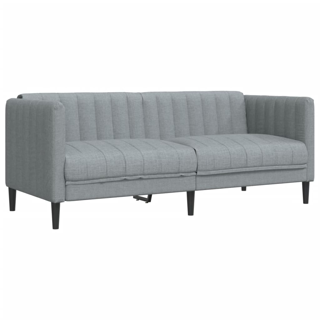 Ensemble de canapés 3 pcs gris clair tissu - XIOS