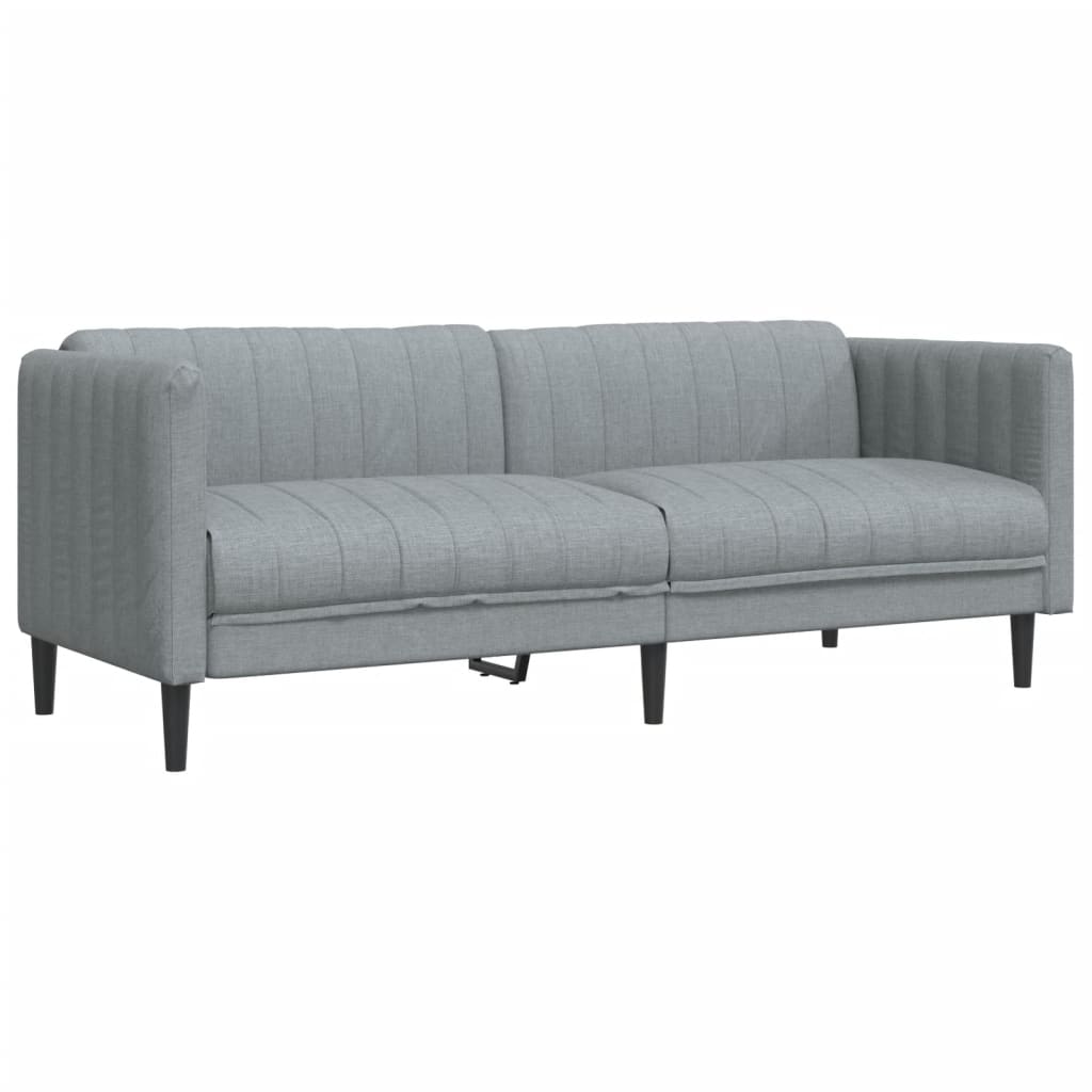 Ensemble de canapés 3 pcs gris clair tissu - XIOS