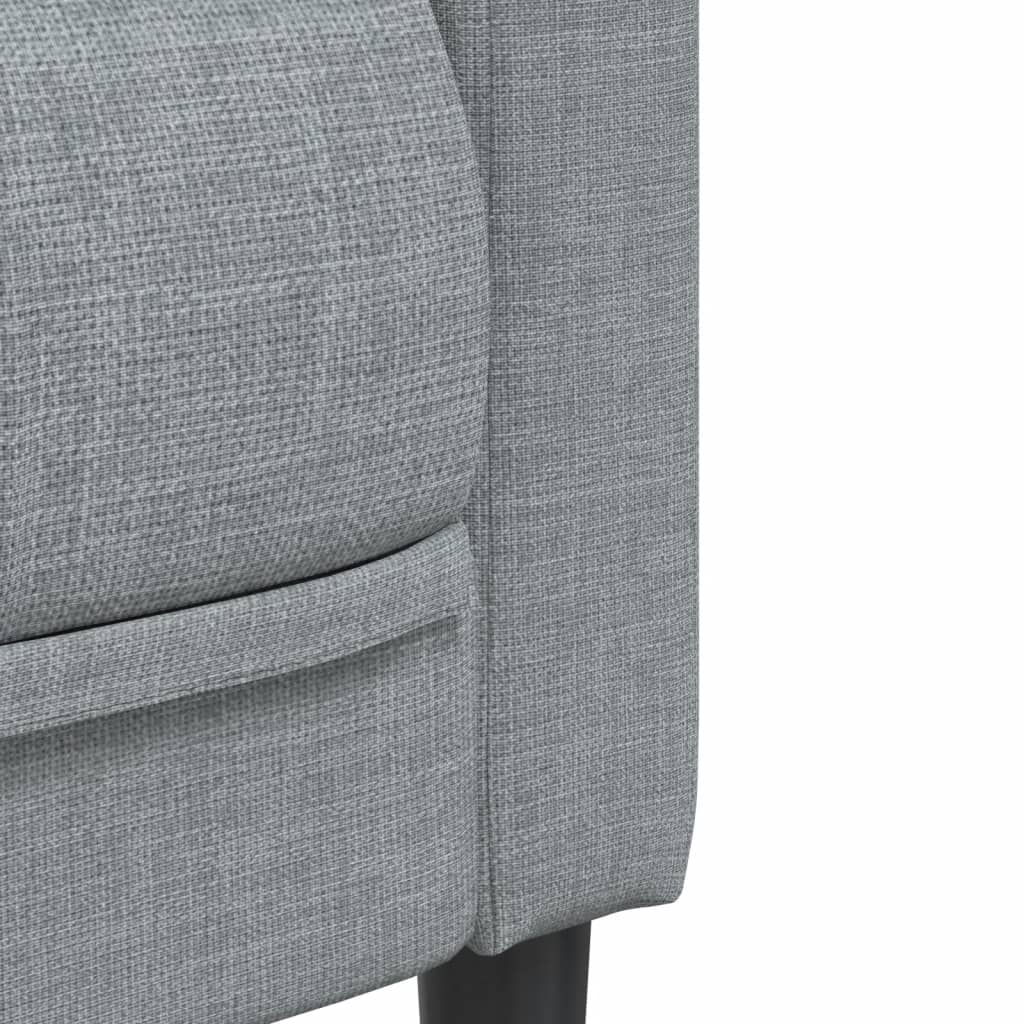 Ensemble de canapés 3 pcs gris clair tissu - XIOS