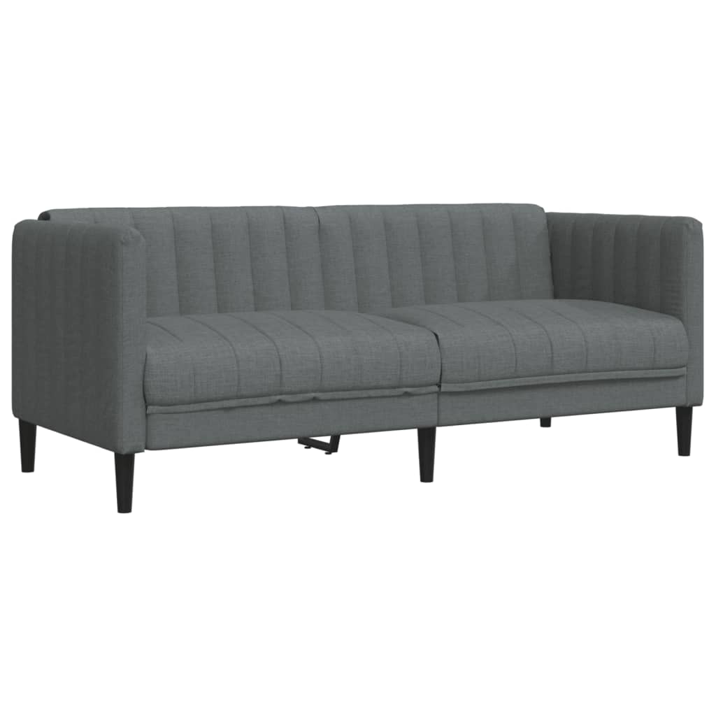 Ensemble de canapés 3 pcs gris foncé tissu - XIOS