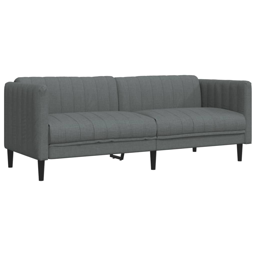 Ensemble de canapés 3 pcs gris foncé tissu - XIOS