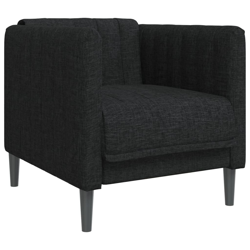 Ensemble de canapés 3 pcs noir tissu - XIOS