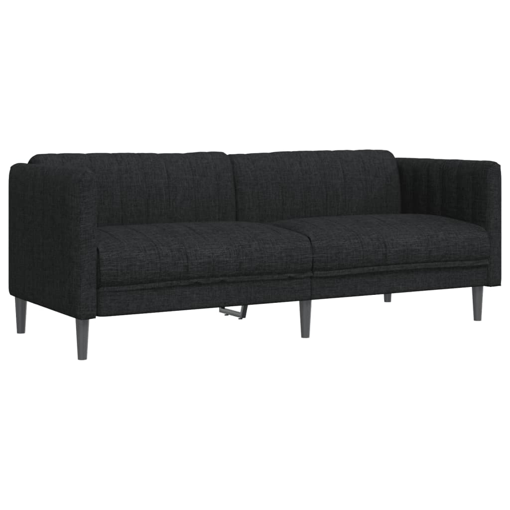 Ensemble de canapés 3 pcs noir tissu - XIOS