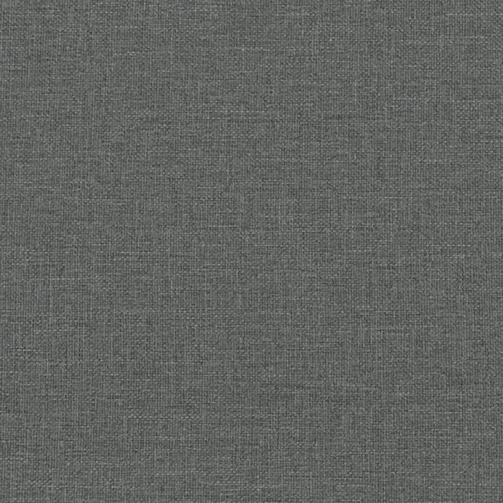 Ensemble de canapés 2 pcs gris foncé tissu