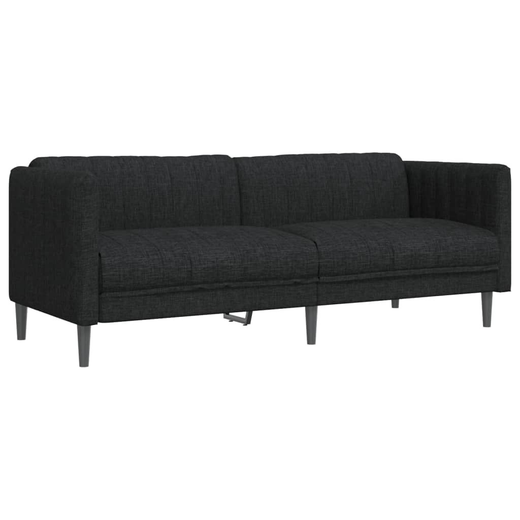 Ensemble de canapés 2 pcs noir tissu - XIOS