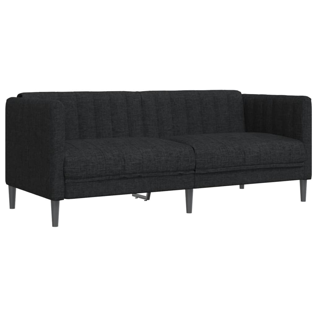 Ensemble de canapés 2 pcs noir tissu - XIOS