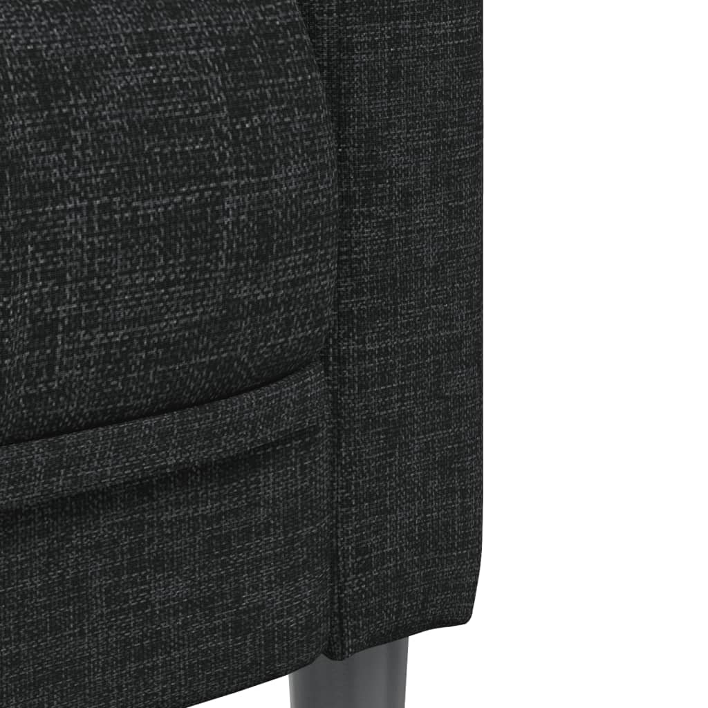 Ensemble de canapés 2 pcs noir tissu - XIOS