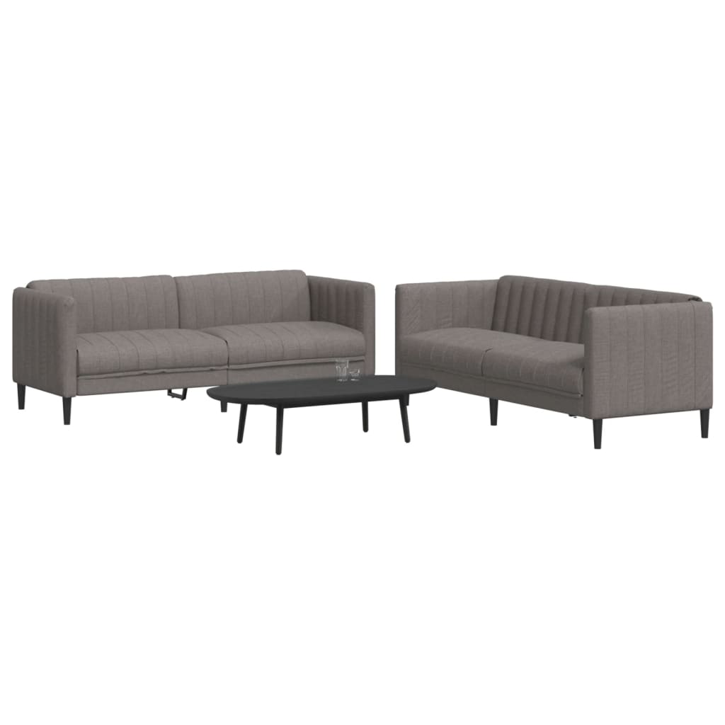 Ensemble de canapés 2 pcs taupe tissu - XIOS