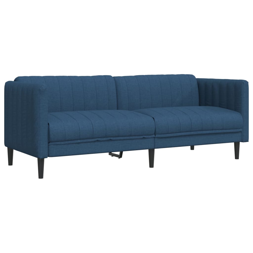 Ensemble de canapés 2 pcs bleu tissu