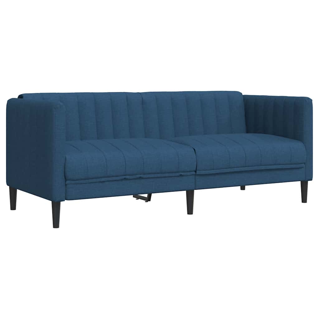 Ensemble de canapés 2 pcs bleu tissu