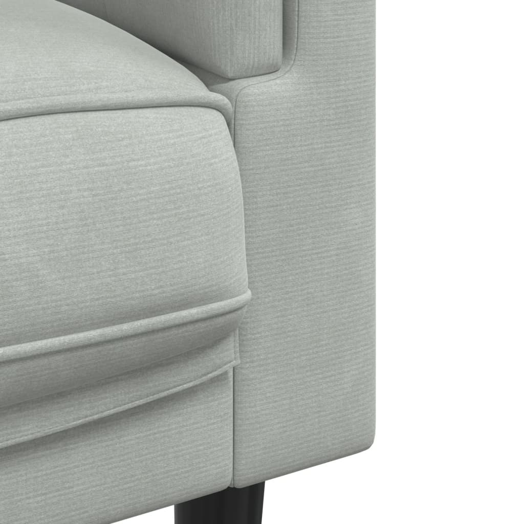 Ensemble de canapés 2 pcs avec coussins gris clair velours - XIOS