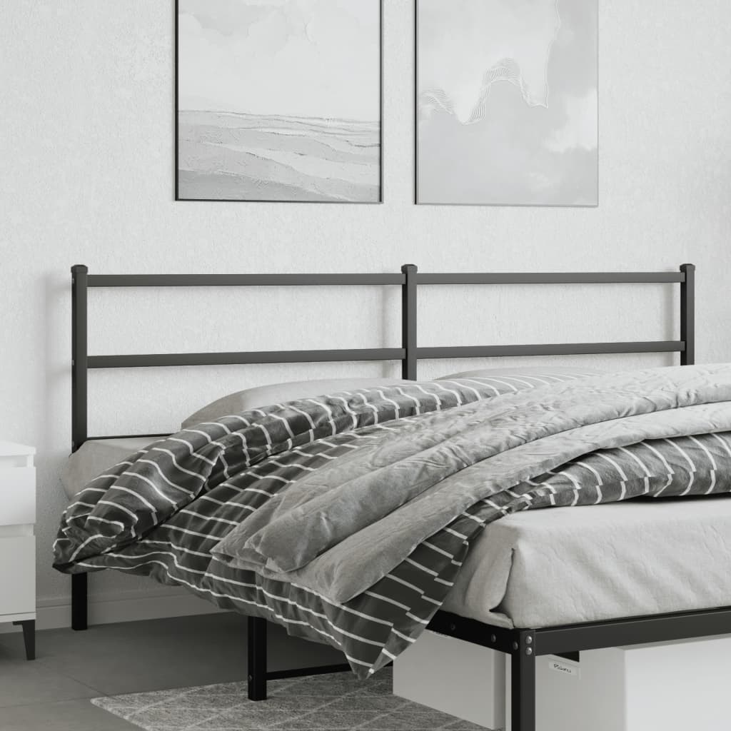 Tête de lit métal noir 193 cm - XIOS