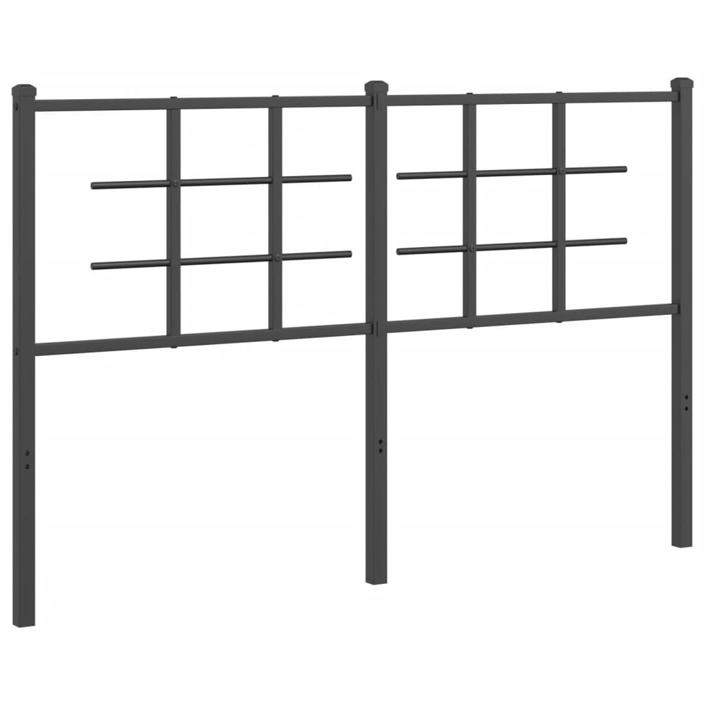 Tête de lit métal noir 140 cm - XIOS