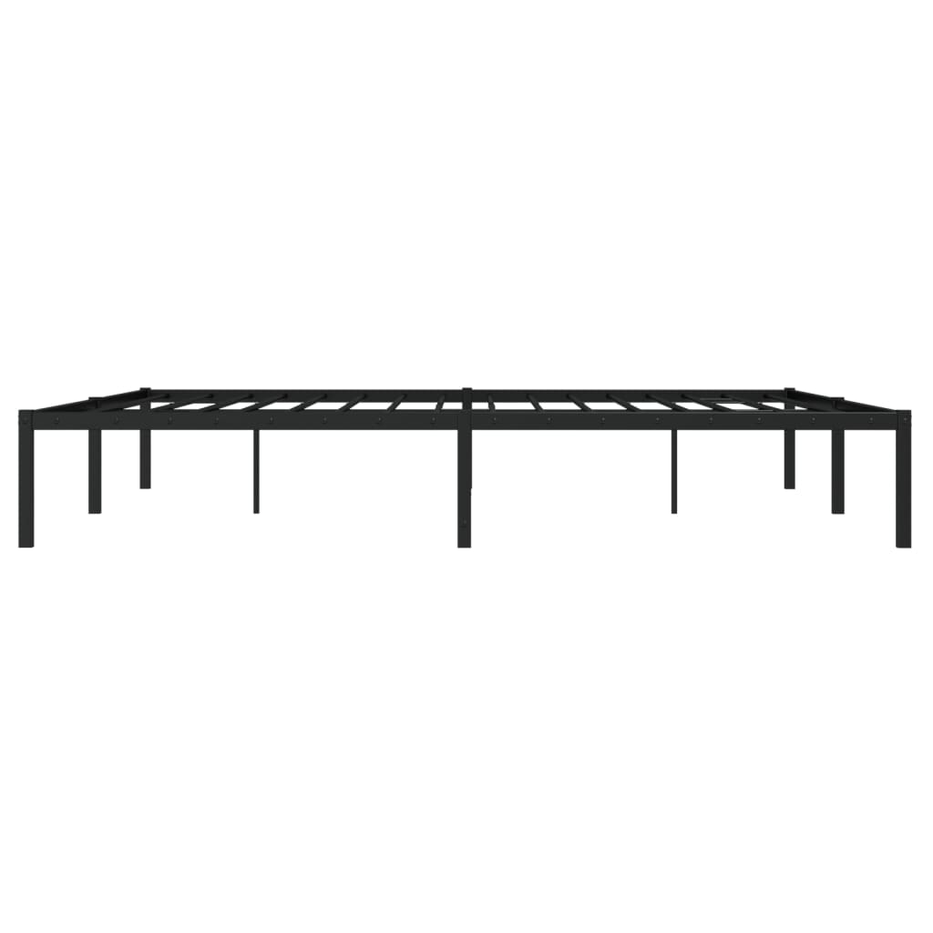 Cadre de lit métal noir 183x213 cm - XIOS