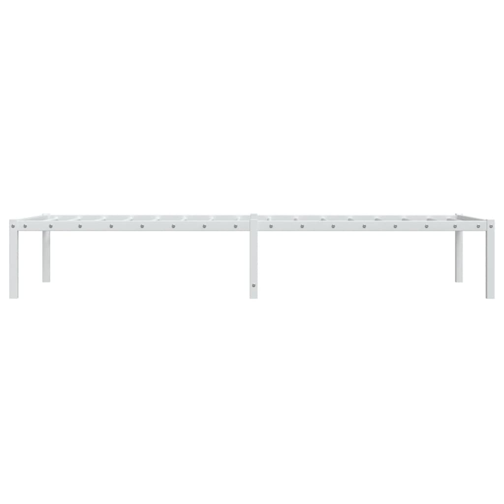 Cadre de lit métal blanc 80x200 cm - XIOS