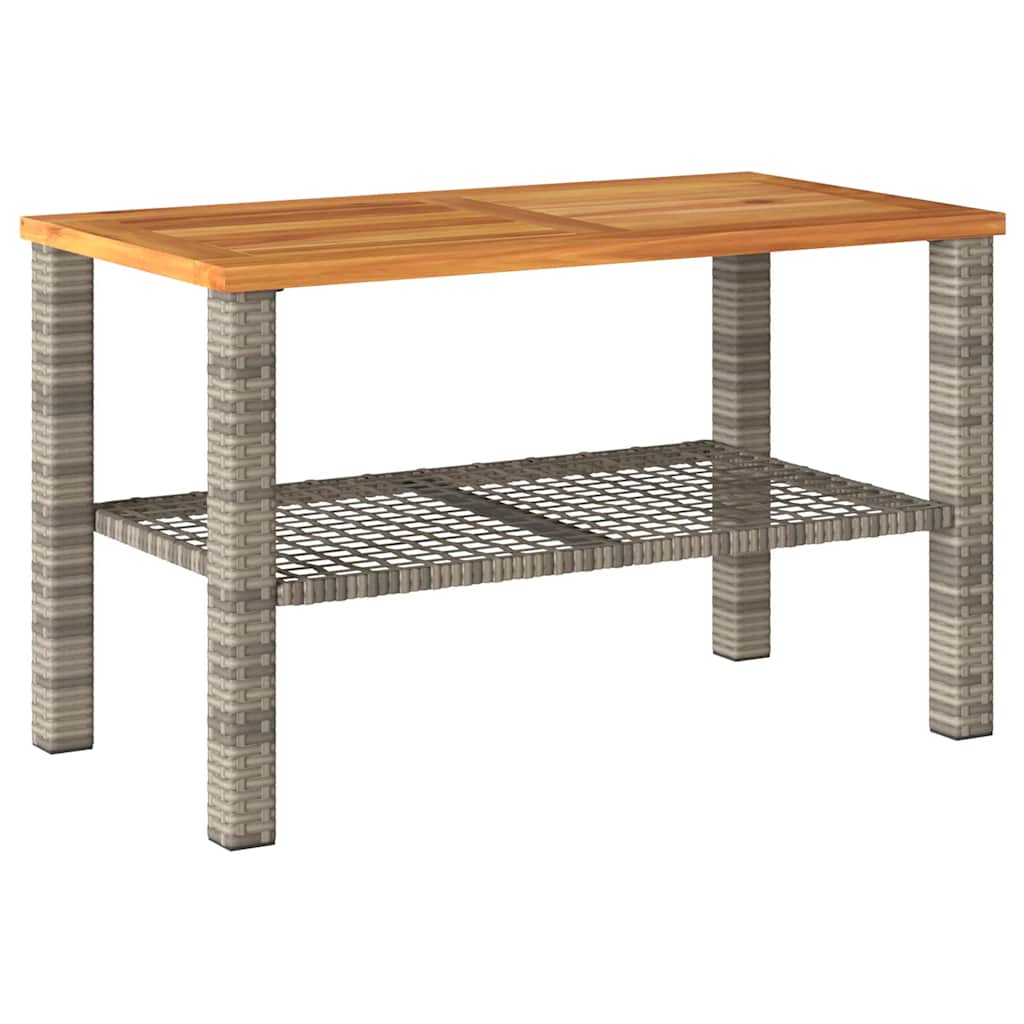 Salon de jardin 4 pcs avec coussins Gris Résine tressée - XIOS