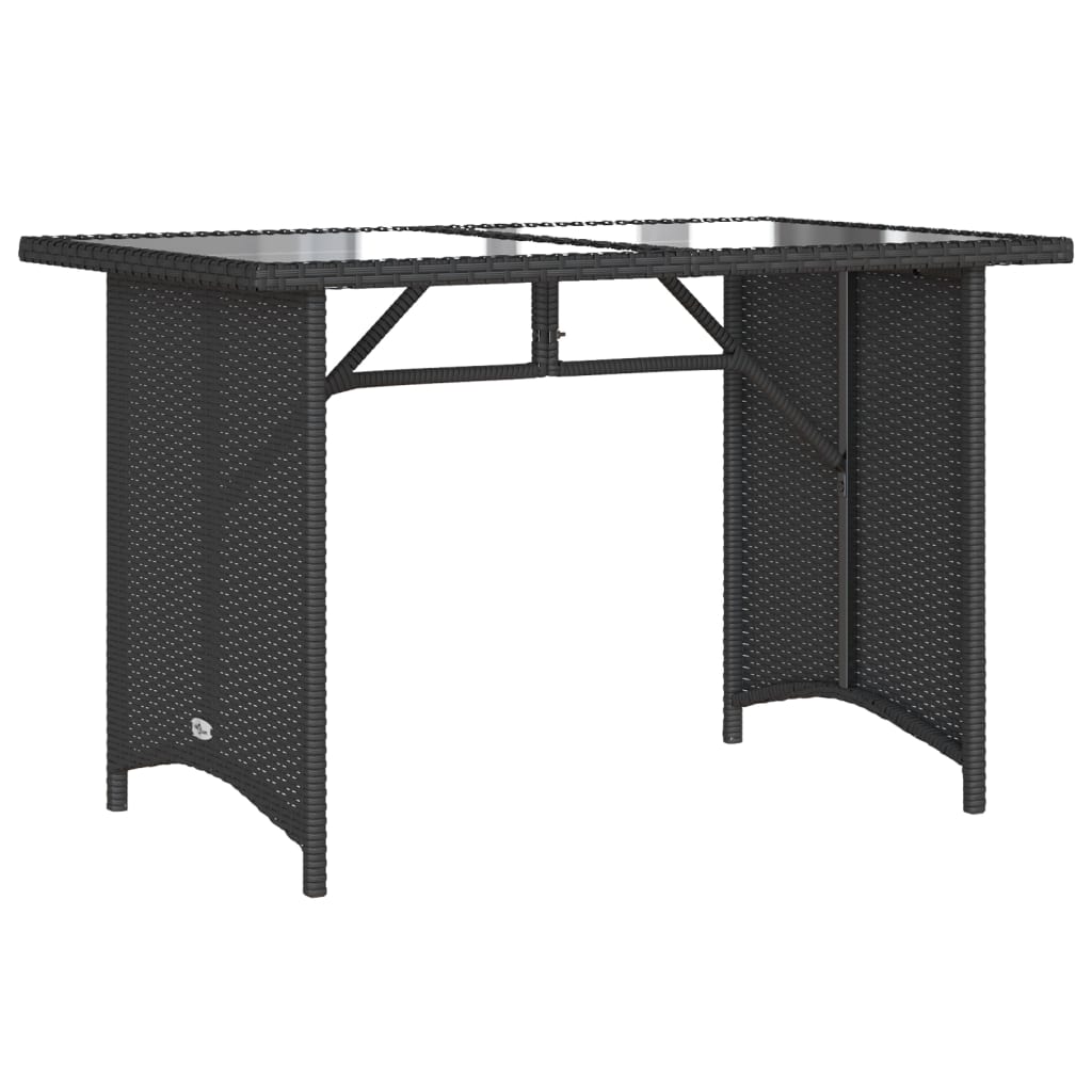 Ensemble à manger de jardin coussins 2pcs noir résine tressée - XIOS