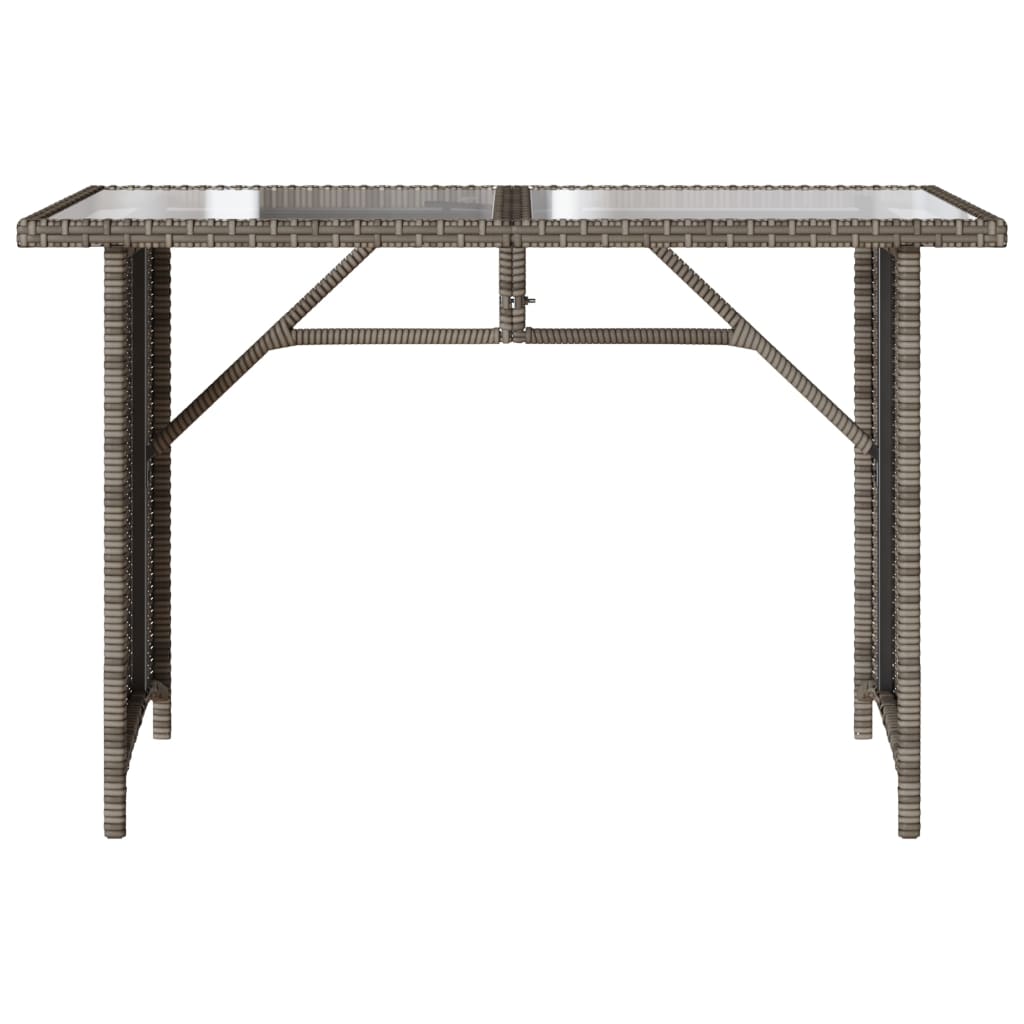 Ensemble à manger de jardin et coussins 2 pcs gris rotin - XIOS