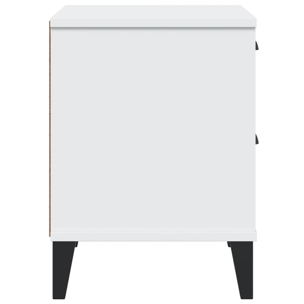 Table de chevet VIKEN blanc bois d'ingénierie - XIOS