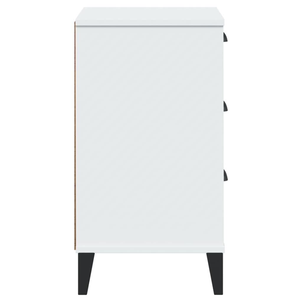 Table de chevet VIKEN blanc bois d'ingénierie - XIOS