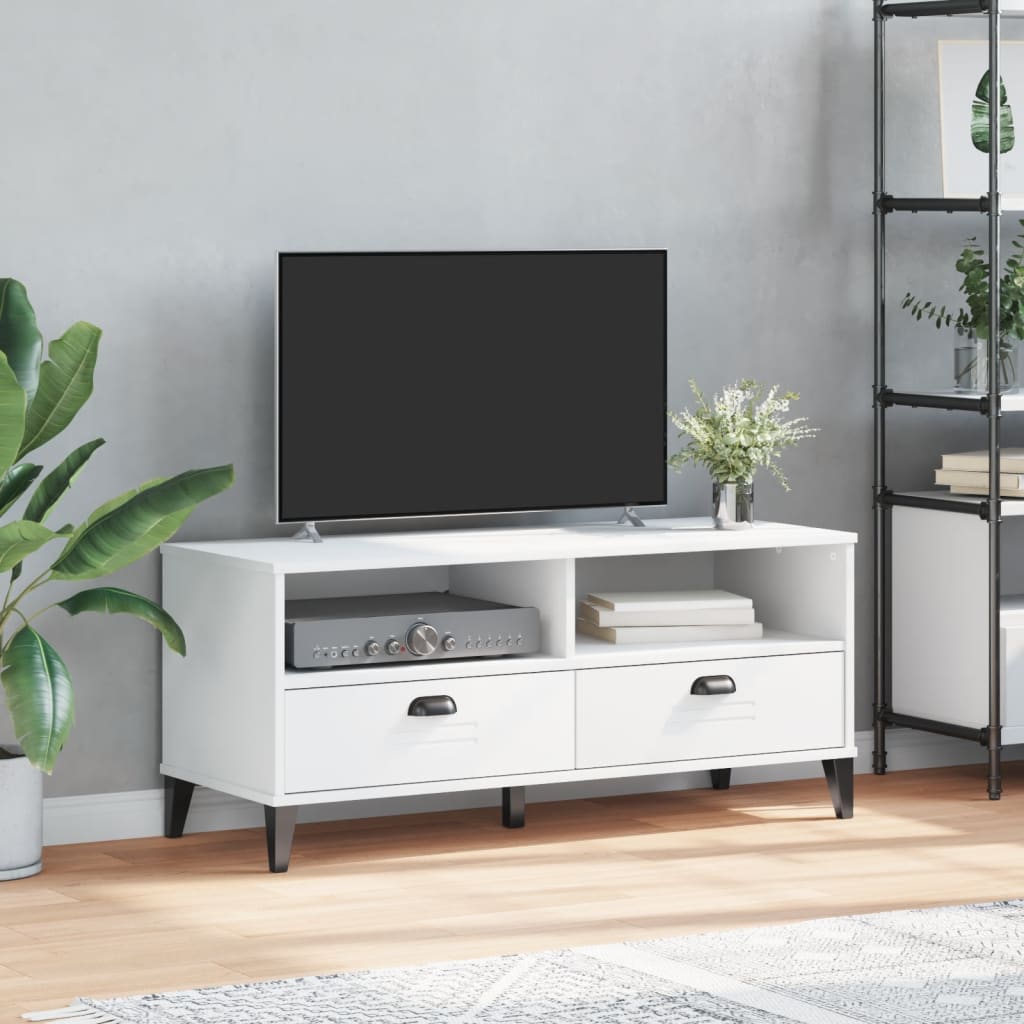 Meuble TV VIKEN blanc bois d'ingénierie - XIOS