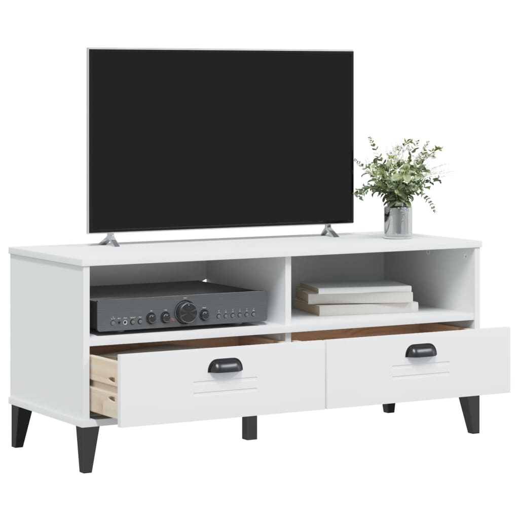 Meuble TV VIKEN blanc bois d'ingénierie - XIOS