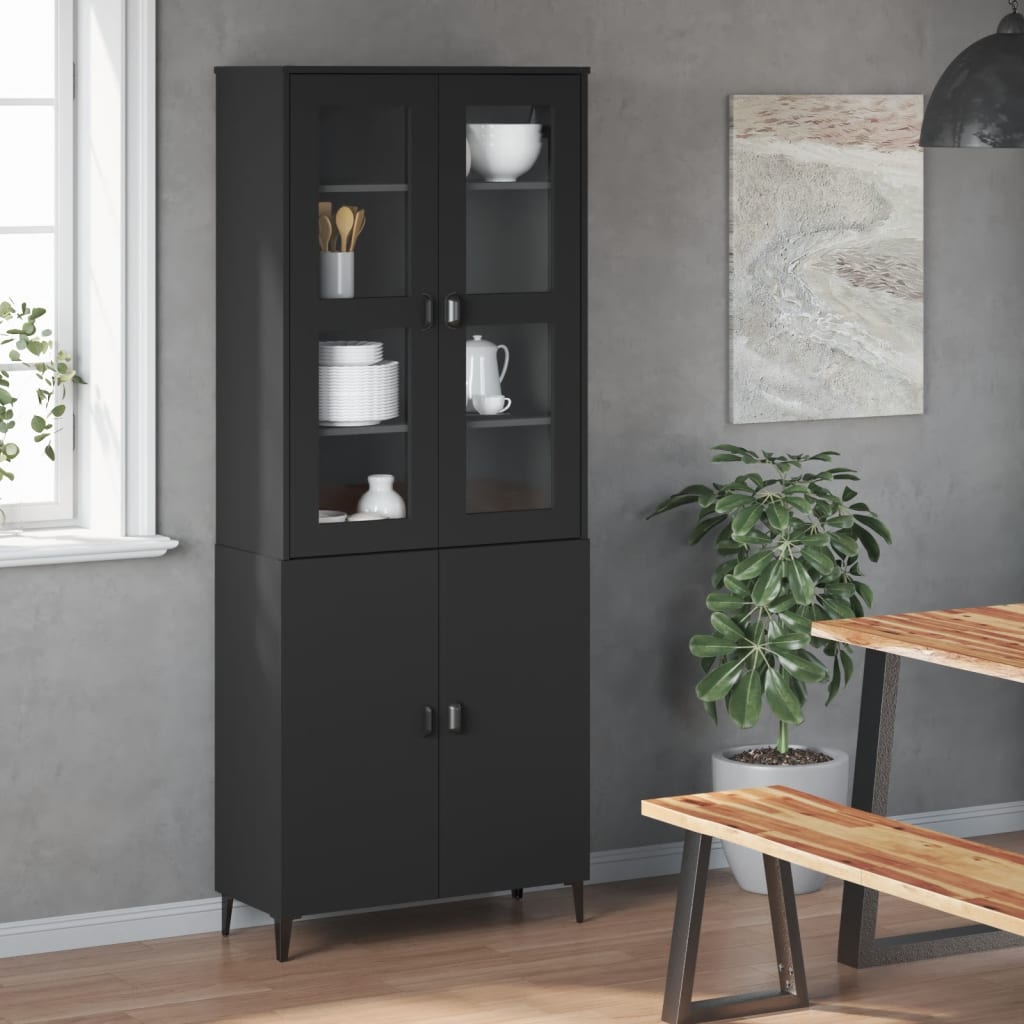 Dessus pour buffet VIKEN noir bois d'ingénierie - XIOS