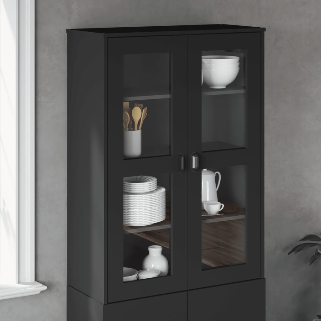 Dessus pour buffet VIKEN noir bois d'ingénierie - XIOS