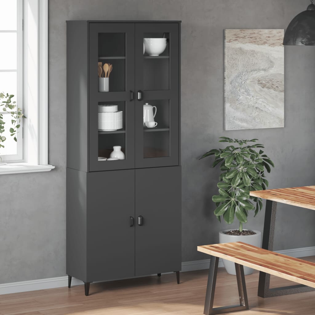 Dessus pour buffet VIKEN gris anthracite bois d'ingénierie - XIOS