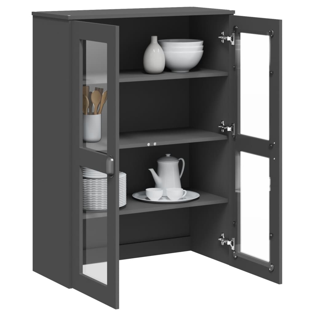 Dessus pour buffet VIKEN gris anthracite bois d'ingénierie - XIOS