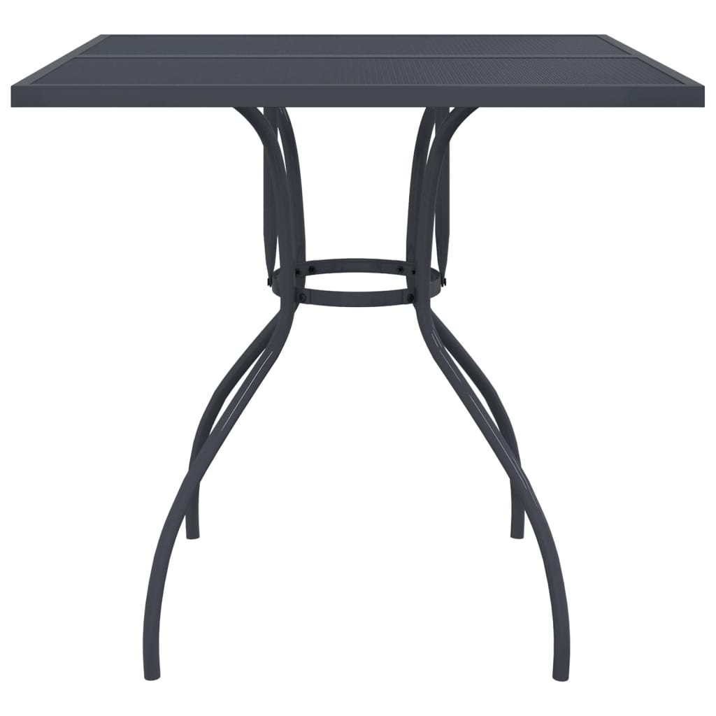 Ensemble à manger de jardin 5 pcs anthracite métal maille