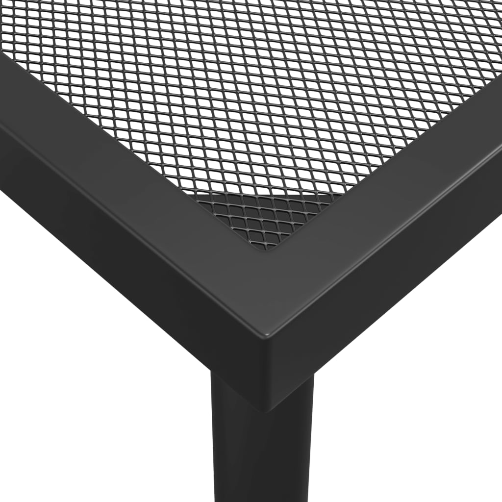 Ensemble à manger de jardin 9 pcs anthracite métal maille
