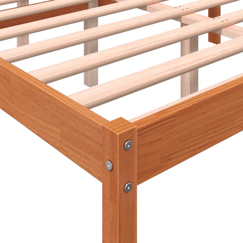Lit pour personne âgée sans matelas 135x190 cm bois pin massif - XIOS