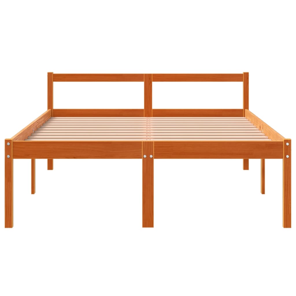 Lit pour personne âgée sans matelas 140x190 cm bois pin massif - XIOS