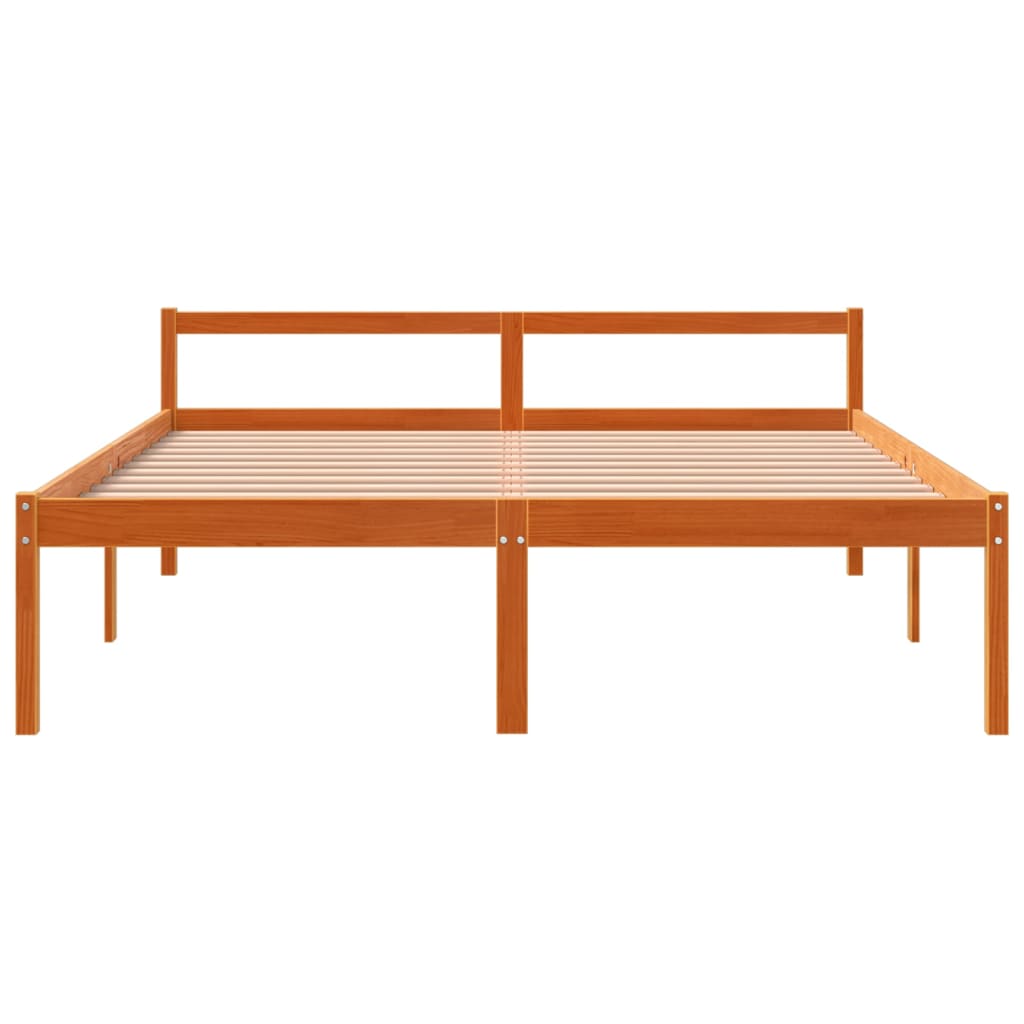 Lit pour personne âgée sans matelas 150x200 cm bois pin massif - XIOS