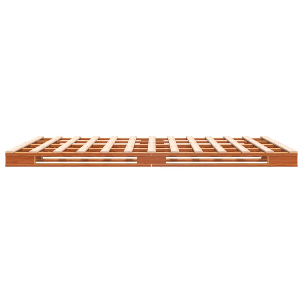 Lit de palette sans matelas cire marron 140x200 cm pin massif - XIOS