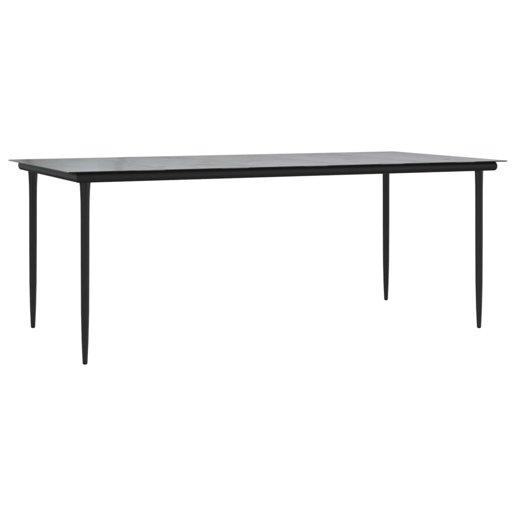 Ensemble à manger de jardin et coussins 7 pcs marron rotin