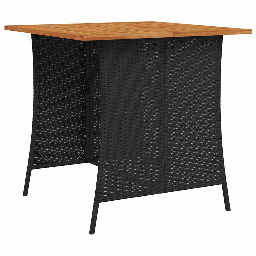 Ensemble de canapé de jardin 6 pcs avec coussins en forme de L noir résine tressée