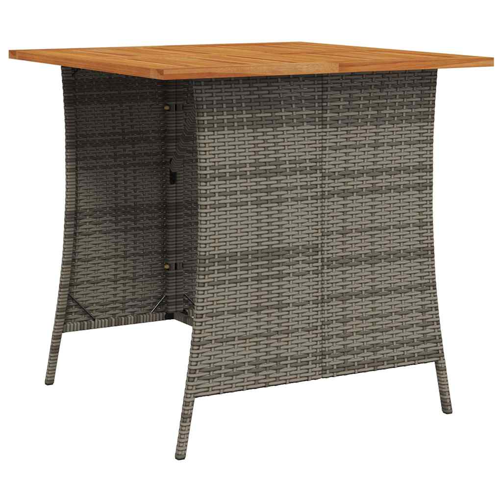 Ensemble de canapé de jardin 6 pcs avec coussins en forme de L gris résine tressée