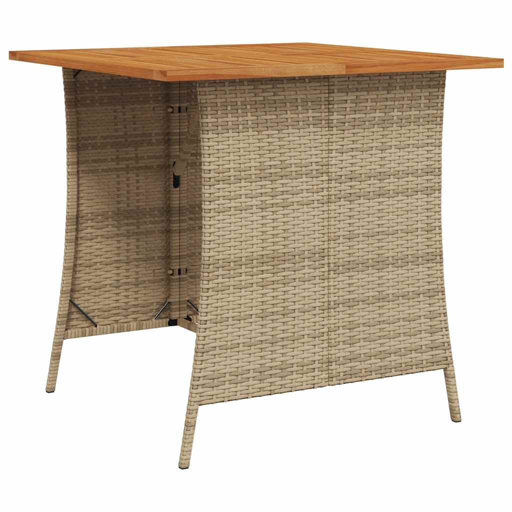 Ensemble de canapé de jardin 6 pcs avec coussins en forme de L beige résine tressée