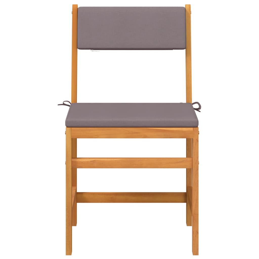Ensemble de balcon avec coussins 3 pcs bois massif d'acacia - XIOS