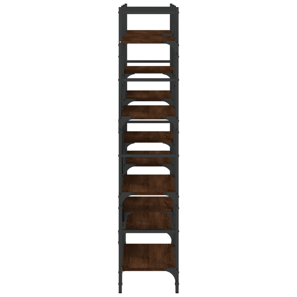 Bibliothèque chêne marron 160x28,5x136,5 cm bois d'ingénierie - XIOS