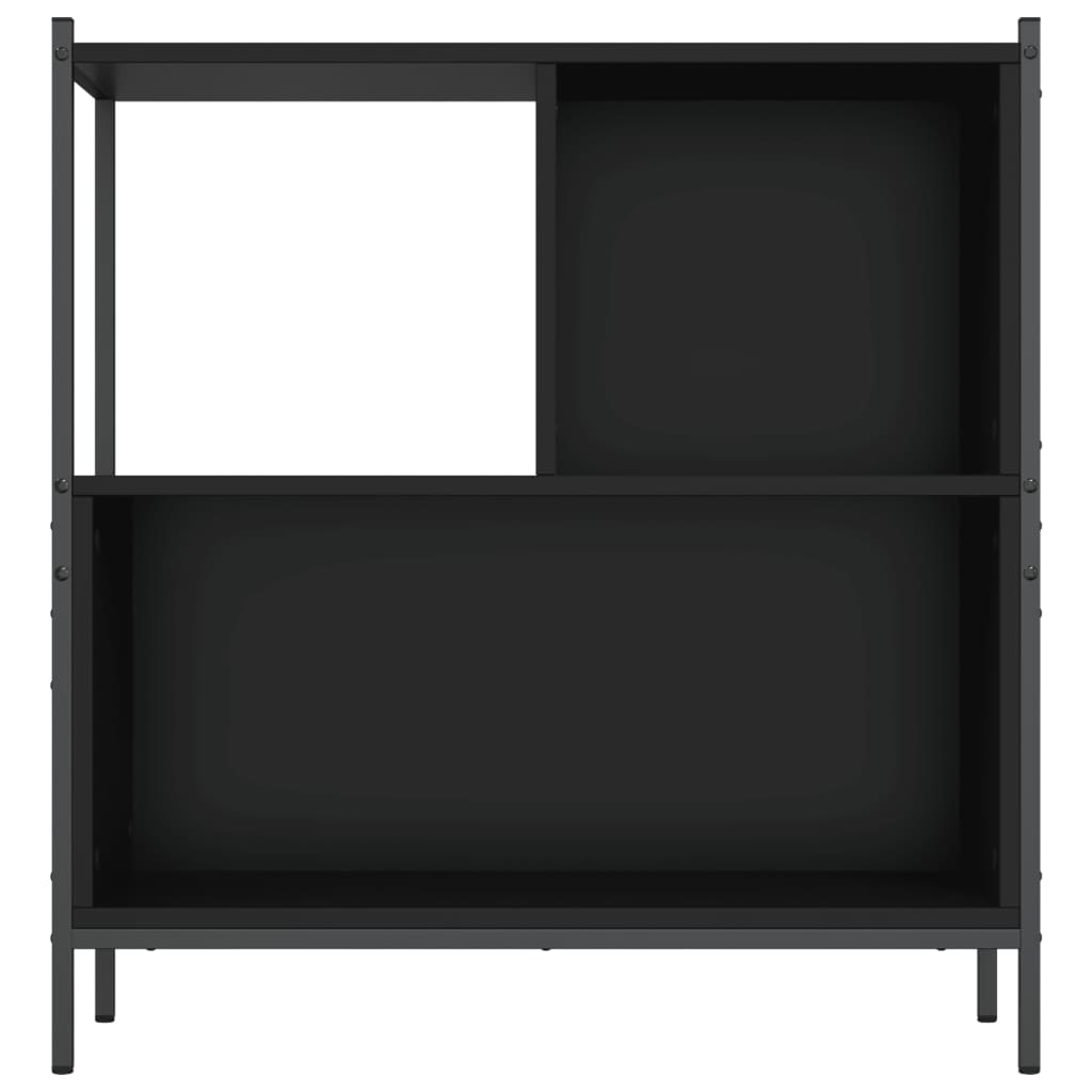 Bibliothèque noir 72x28x77,5 cm bois d'ingénierie - XIOS