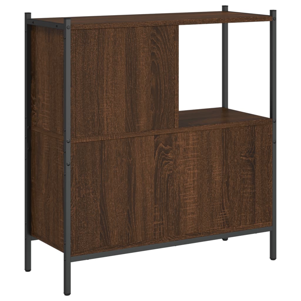 Bibliothèque chêne marron 72x28x77,5 cm bois d'ingénierie - XIOS