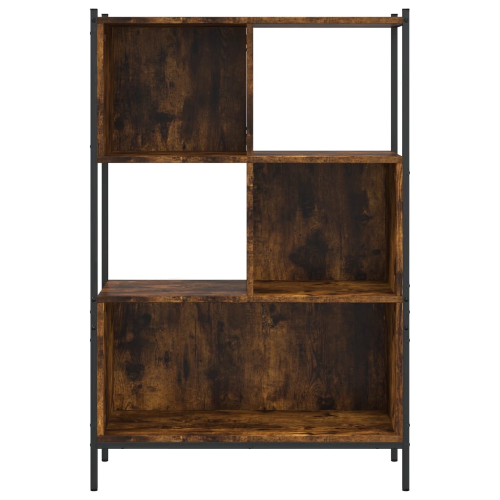 Bibliothèque chêne fumé 72x28x109 cm bois d'ingénierie - XIOS