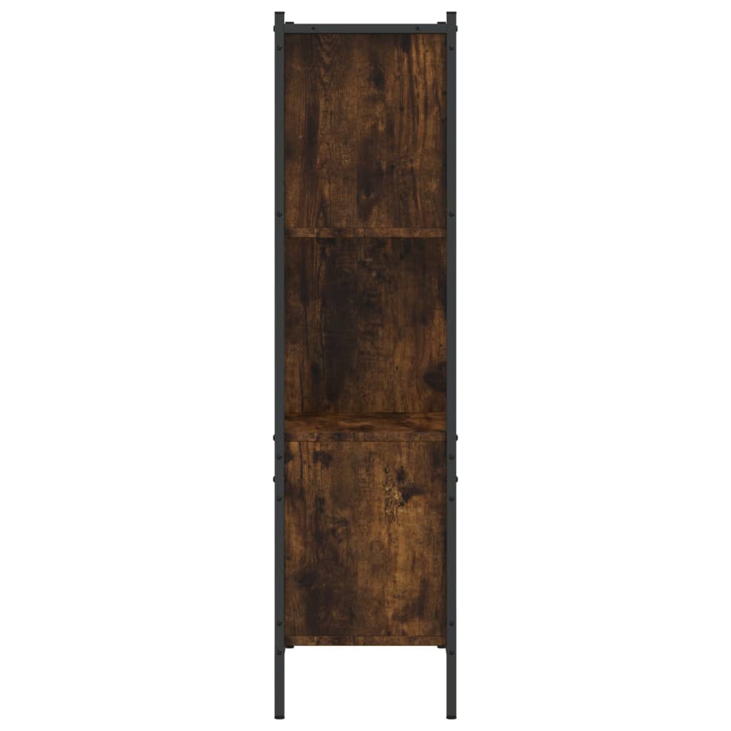 Bibliothèque chêne fumé 72x28x109 cm bois d'ingénierie - XIOS