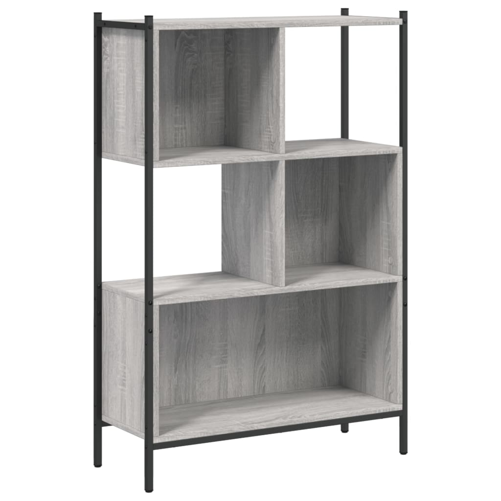 Bibliothèque sonoma gris 72x28x109 cm bois d'ingénierie - XIOS