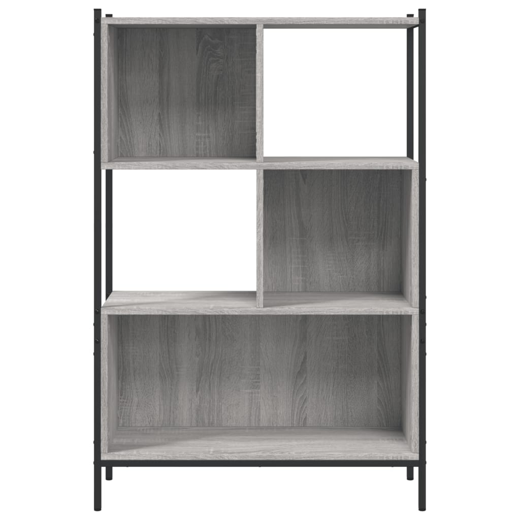 Bibliothèque sonoma gris 72x28x109 cm bois d'ingénierie - XIOS