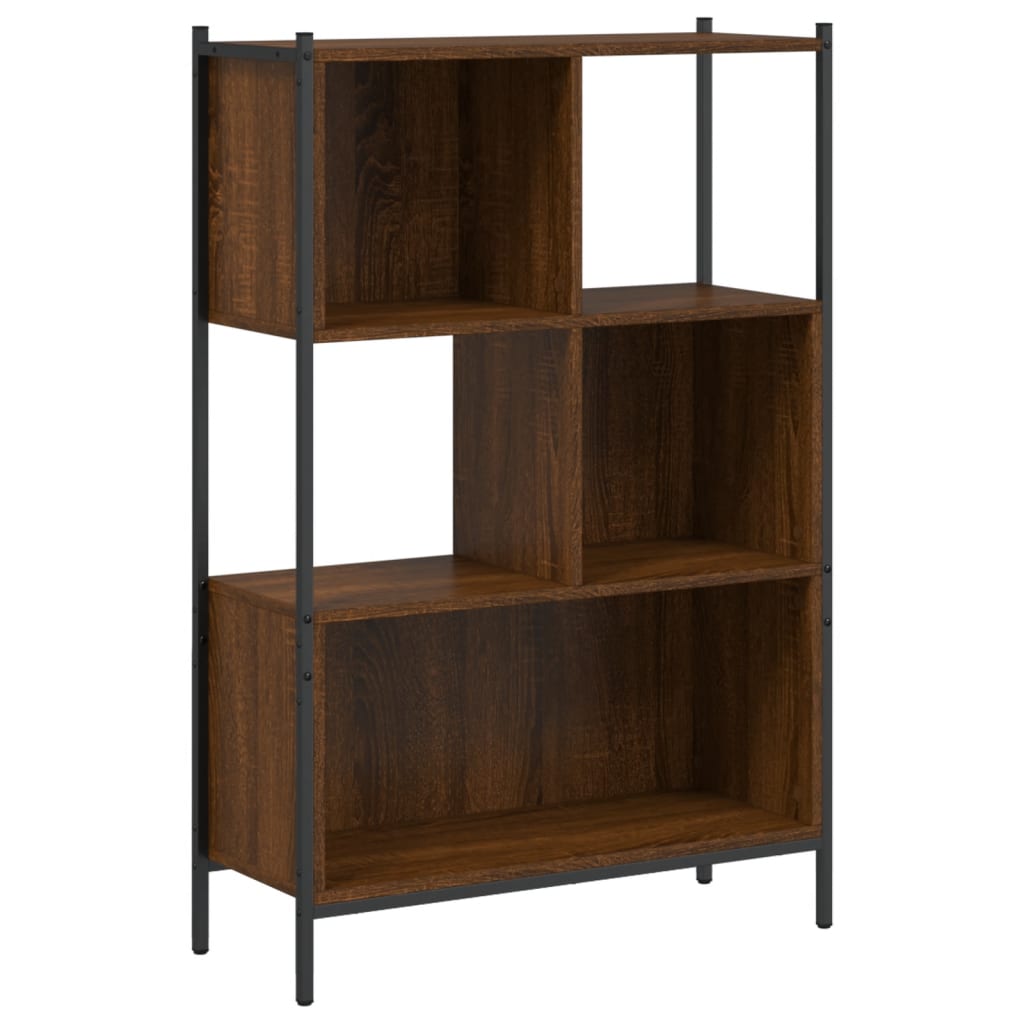 Bibliothèque chêne marron 72x28x109 cm bois d'ingénierie - XIOS